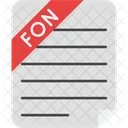 Generic Font File File File Type Icon