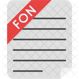 Generic Font File  Icon