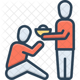 Generous Icon - Download in Colored Outline Style