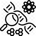 Genetic Magnifying Hereditary Inherited Genes Genealogical Chromosomal Dna Dna Spiral Human Cell Icon