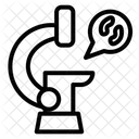 Genetic with microscope  Symbol