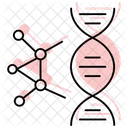 Genetics Color Shadow Line Icon Symbol