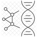 Genetics Grey Thin Line Icon Symbol