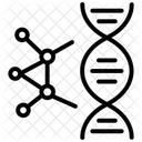 Genetics Black Outline Icon Symbol