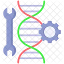 Genetische Bearbeitung Bearbeitung Gentechnik Symbol