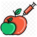 Genetische Frucht Genetische Manipulation Genetische Icono