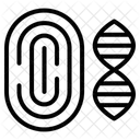 Genetischer Fingerabdruck  Symbol