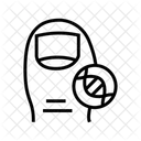 Genetische Einfluss Nagel Symbol