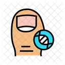 Genetische Einfluss Nagel Symbol