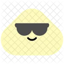 Genial Gafas De Sol Emoji Icono