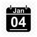 Gennaio Calendario Data Icon
