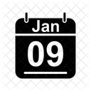 Gennaio Calendario Data Icon