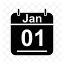Gennaio Calendario Data Icon