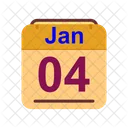 Gennaio Calendario Data Icon