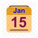 Gennaio Calendario Data Icon