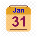 Gennaio Calendario Data Icon