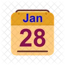 Gennaio Calendario Data Icon