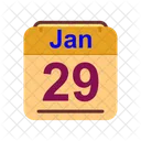 Gennaio Calendario Data Icon