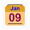 Gennaio Calendario Data Icon