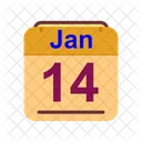 Gennaio Calendario Data Icon