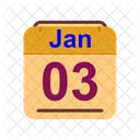 Gennaio Calendario Data Icon