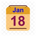 Gennaio Calendario Data Icon