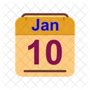 Gennaio Calendario Data Icon