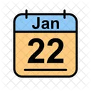 Gennaio Calendario Data Icon