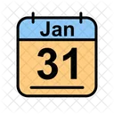 Gennaio Calendario Data Icon