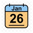 Gennaio Calendario Data Icon