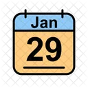 Gennaio Calendario Data Icon