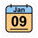 Gennaio Calendario Data Icon