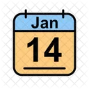 Gennaio Calendario Data Icon