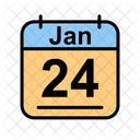 Gennaio Calendario Data Icon