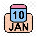 Gennaio Calendario Data Icon