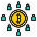 Gente De La Red Bitcoin Red Gente Icono