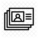 Personas Identidad Lineas De Texto Icono