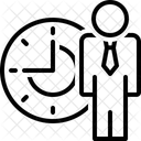 Tiempo De Personas Gestion Retraso Icon