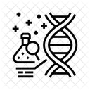 Genetische Tests Krebs Symbol