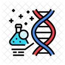 Genetische Tests Krebs Symbol
