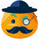 Gentleman Emoji Face Icon