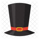 Gentlemen Hat Black Hat Christmas Hat Icon