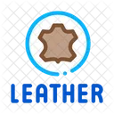 Genuine Leather Label Icon