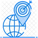 Geo Targeting Geomarketing Global Targeting Icon