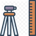 Geodetic Surveyor Constructing Icon