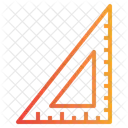 Geodreieck Burowerkzeug Buromaterial Symbol