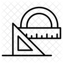 Geodreieck Lineal Massstabmessung Symbol