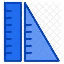 Lineal Geometrie Messen Schule Bildung Icon