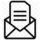 Geöffnete E-Mail  Symbol