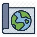 Geografia Ciencia Desplazamiento Icono